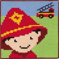 Boy as firefighter. Permin 9315. 