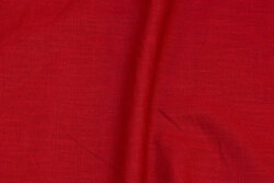 Washed linen in deep red