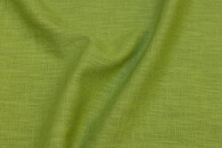 Washed linen in lime-green