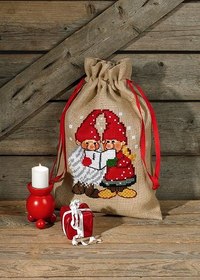 Christmas sack with singing Santas.  90-8287. 