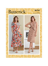 Dress, Sash and Belt. Butterick 6762. 