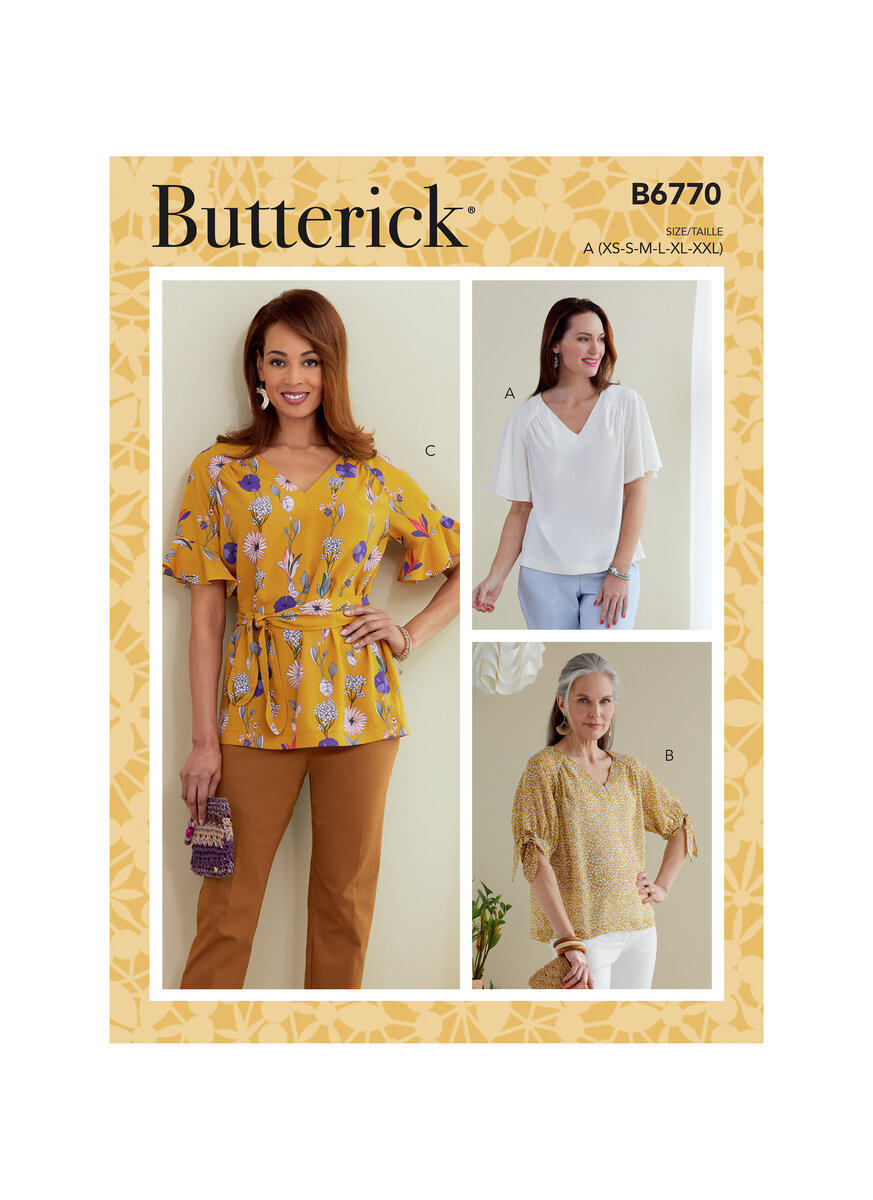 Butterick 6770 Top og taljebånd | FJØLNER