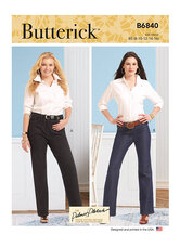 Straight-Leg or Boot Cut Jeans. Butterick 6840. 
