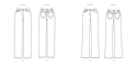 Straight-Leg or Boot Cut Jeans