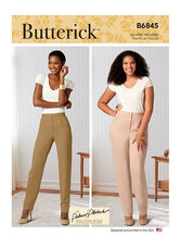 Tapered Pants. Butterick 6845. 
