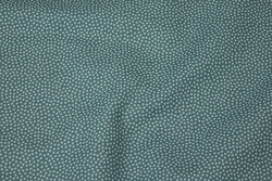 Dusty-green cotton with lighter micro-dot