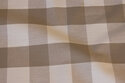 Medium-thickness cotton in light sand and white checks for table cloths mm.