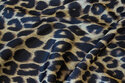 Semi-shine polyester-jersey in cheeta-pattern
