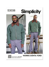 Mens jacket by Norris Dánta Ford. Simplicity 3038. 