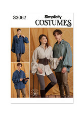 Unisex costume shirts by Scissor IMP workshop. Simplicity 3062. 