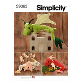 Plush Dragons. Simplicity 9363. 