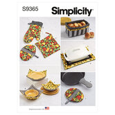 Quilted Kitchen Accessories. Simplicity 9365. 