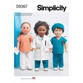 18inches doll clothes. Simplicity 9367. 