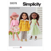 14 inches Doll Clothes. Simplicity 9378. 