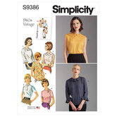 Set of blouses. Simplicity 9386. 