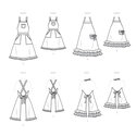 Aprons for women, children and 18 inches doll
