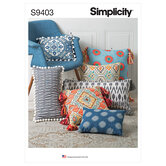 Pillows. Simplicity 9403. 