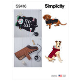 Dog coats. Simplicity 9416. 