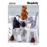 Stuffed animals. Simplicity 9418. 