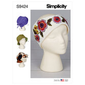 Hats and headband in three sizes. Simplicity 9424. 