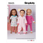 18 inches doll clothes. Simplicity 9425. 