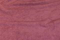 Double woven terry cloth in old rose