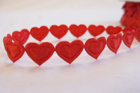 Heart ribbon 1,3cm hearts