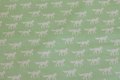 Organic cotton, light green, with foxes
