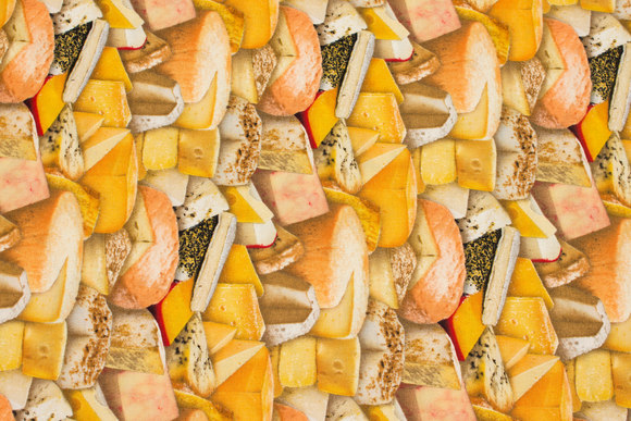 Patchwork cotton with cheese