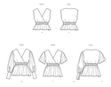 Top with sleeve variations