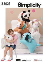 Plush pets by Elaine Heigl designs. Simplicity 3023. 