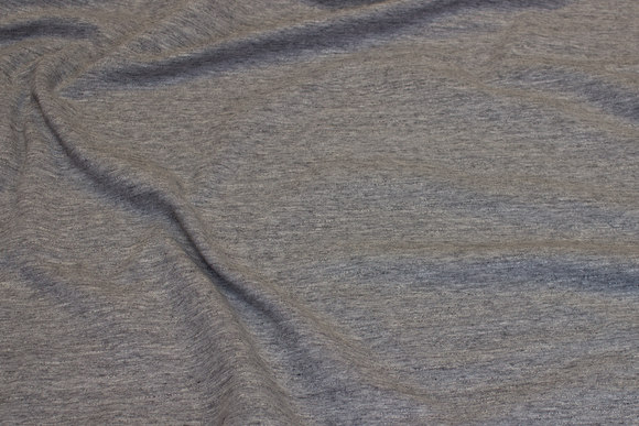 Softened sweatshirt fabric in speckled grey