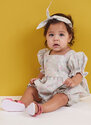 Babies rompers, dress, bloomers and headband