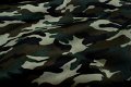 Camouflage-fabric in green and black colors