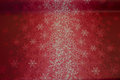 Red coated christmas textile fabric