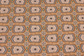 Sand-colored patchwork cotton with light blue pattern 