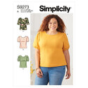 Knit tops with scoop neck and sleeve variations