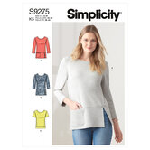 Knit tops in two lengths. Simplicity 9275. 