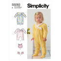 Infants knit gathered gown and jumpsuit