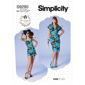 Petite bolero, bustier, sarong and shorts. Simplicity 9290. 