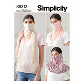 Fashion Face Covers. Simplicity 9313. 