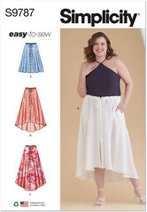 Skirt with hemline variations. Simplicity 9787. 