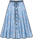 Skirt with hemline variations
