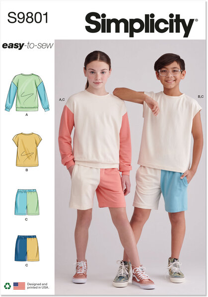 Girls and boys sweatshirts and shorts