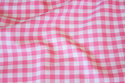 Summer-cotton in light red with 1 cm checks