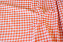 Summer-cotton in orange with 1 cm checks