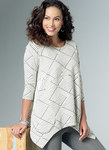 Loose Knit Tunics with Shaped Sides and Pockets