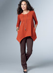 Loose Knit Tunics with Shaped Sides and Pockets