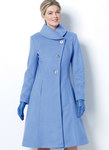 Jacket and Coats with Asymmetrical Front and Collar-Variations