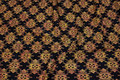 Black batique-cotton with golden pattern